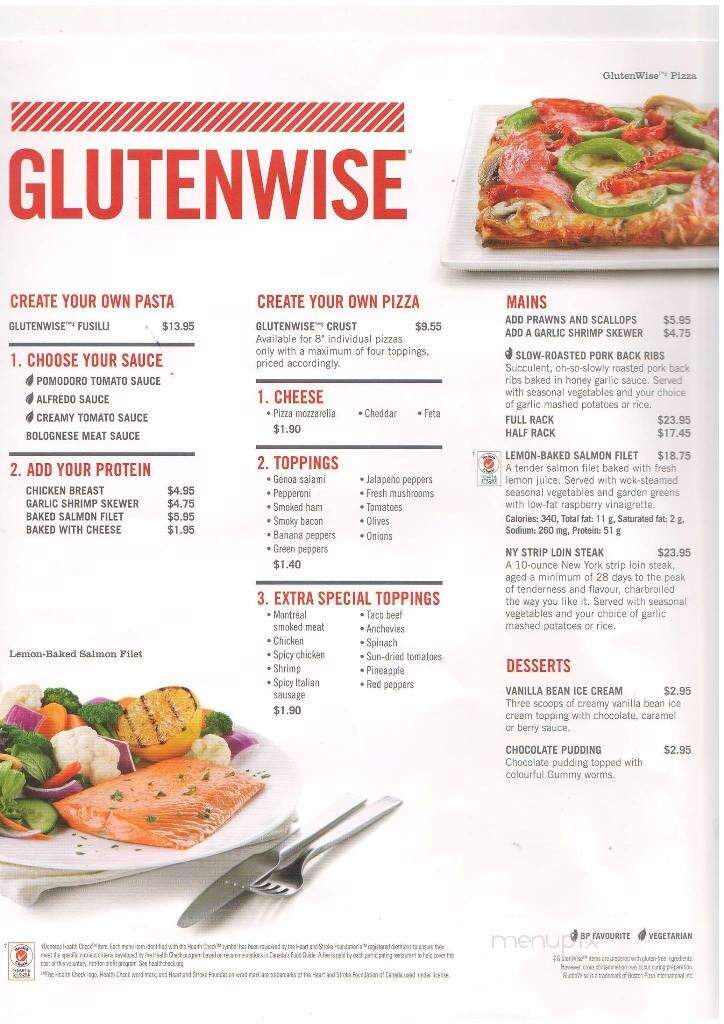 Boston Pizza - Fredericton, NB menu_pic