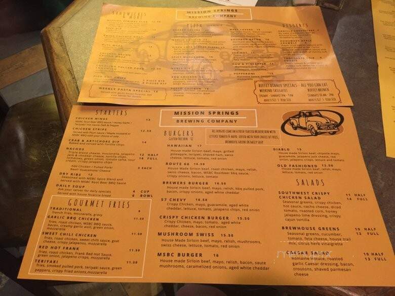 Mission Springs Brewing Company - Mission, BC menu_pic