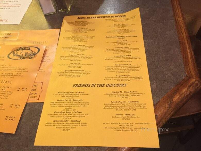 Mission Springs Brewing Company - Mission, BC menu_pic