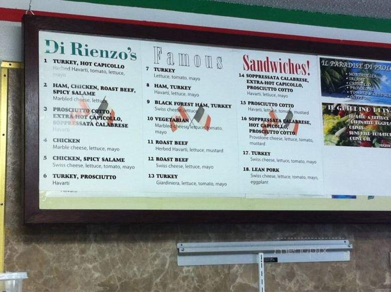 Dirienzo's - Ottawa, ON menu_pic