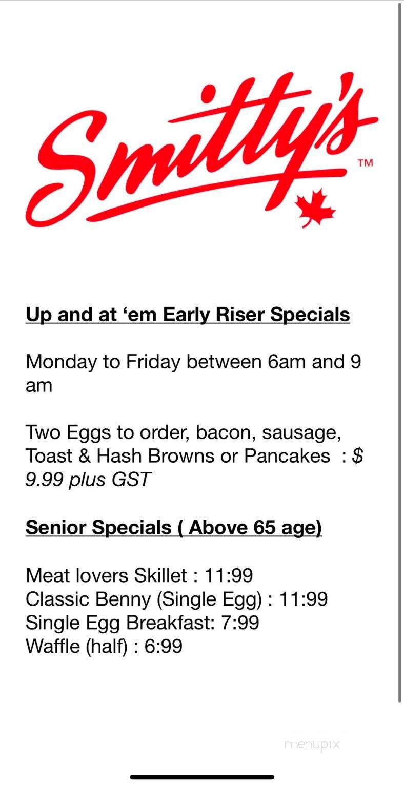 Smitty's Family Restaurant - Airdrie, AB menu_pic