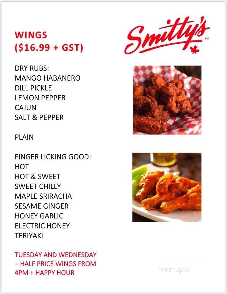 Smitty's Family Restaurant - Airdrie, AB menu_pic