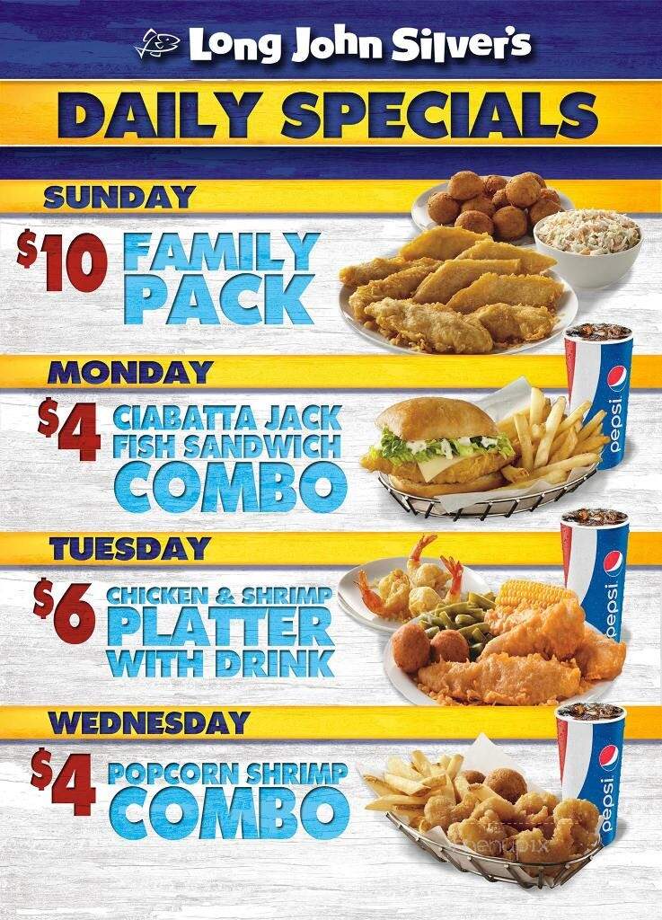 Long John Silver's - Urbandale, IA menu_pic