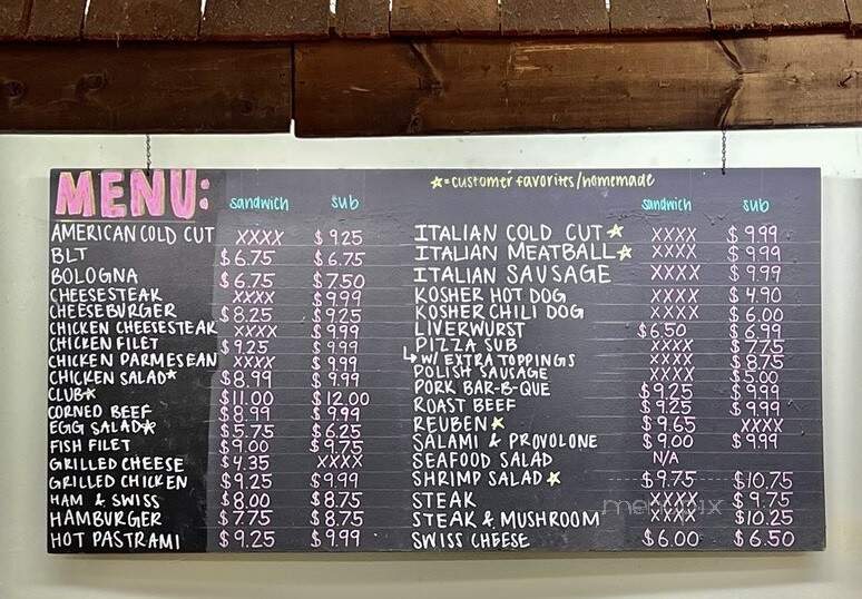 Bay Hills Deli - Arnold, MD menu_pic