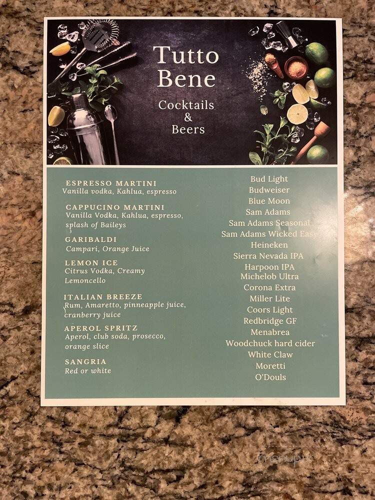 Pasta Bene - Brockton, MA menu_pic