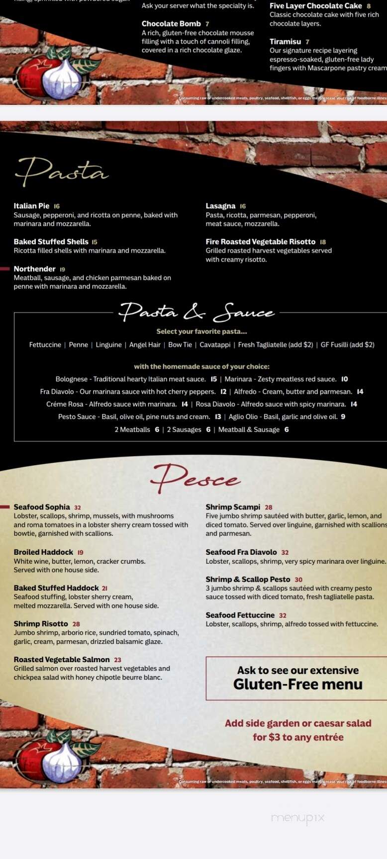 Fratello's Ristorante Italiano - Manchester, NH menu_pic