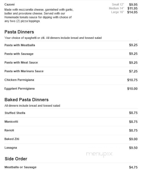Pizza Stop - Kenilworth, NJ menu_pic
