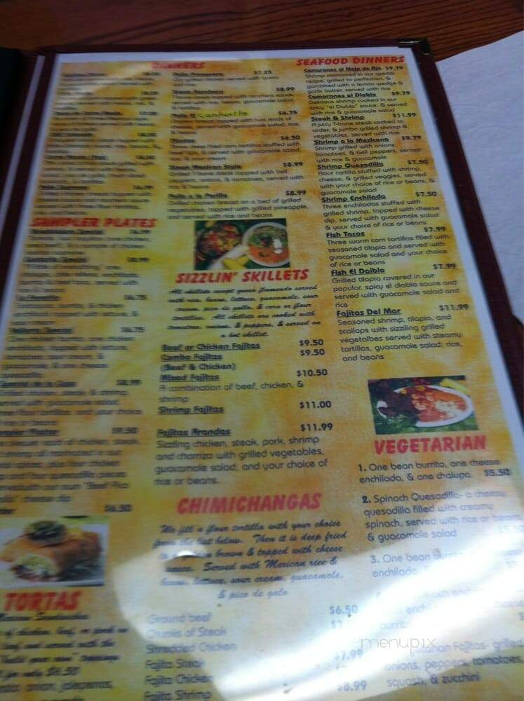El Cantarito - Oak Ridge, TN menu_pic