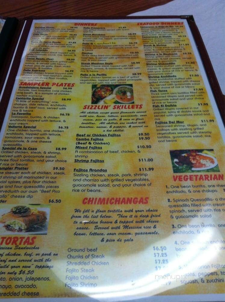 El Cantarito - Oak Ridge, TN menu_pic