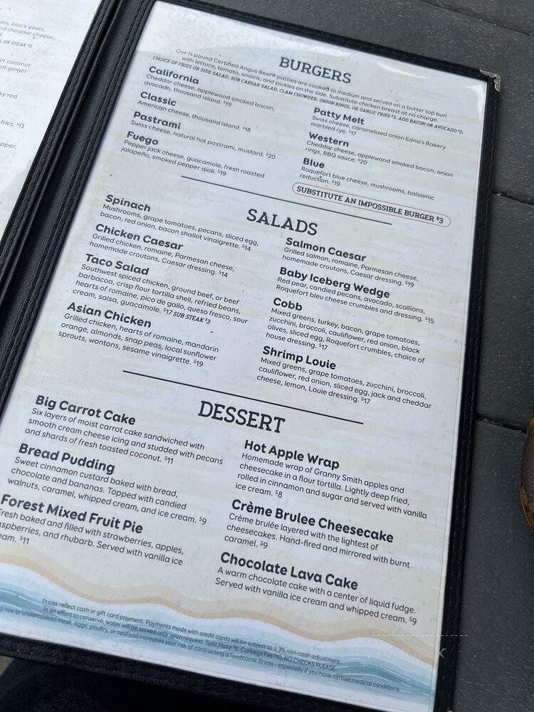 Custom House - Avila Beach, CA menu_pic