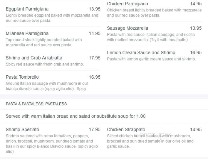 Roman Cucina - Sunset Beach, CA menu_pic