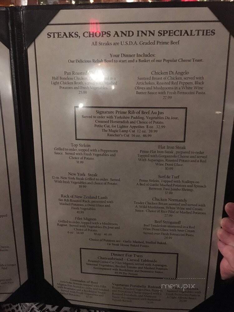 Magic Lamp Inn - Rancho Cucamonga, CA menu_pic