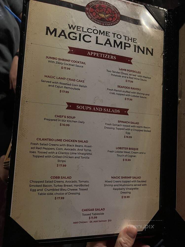 Magic Lamp Inn - Rancho Cucamonga, CA menu_pic