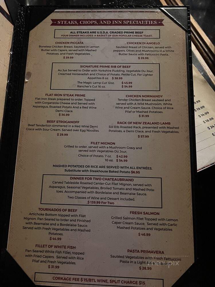 Magic Lamp Inn - Rancho Cucamonga, CA menu_pic