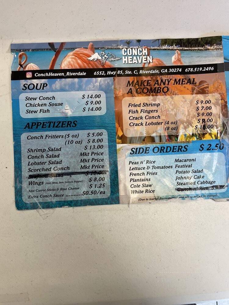 Conch Heaven - Doraville, GA menu_pic