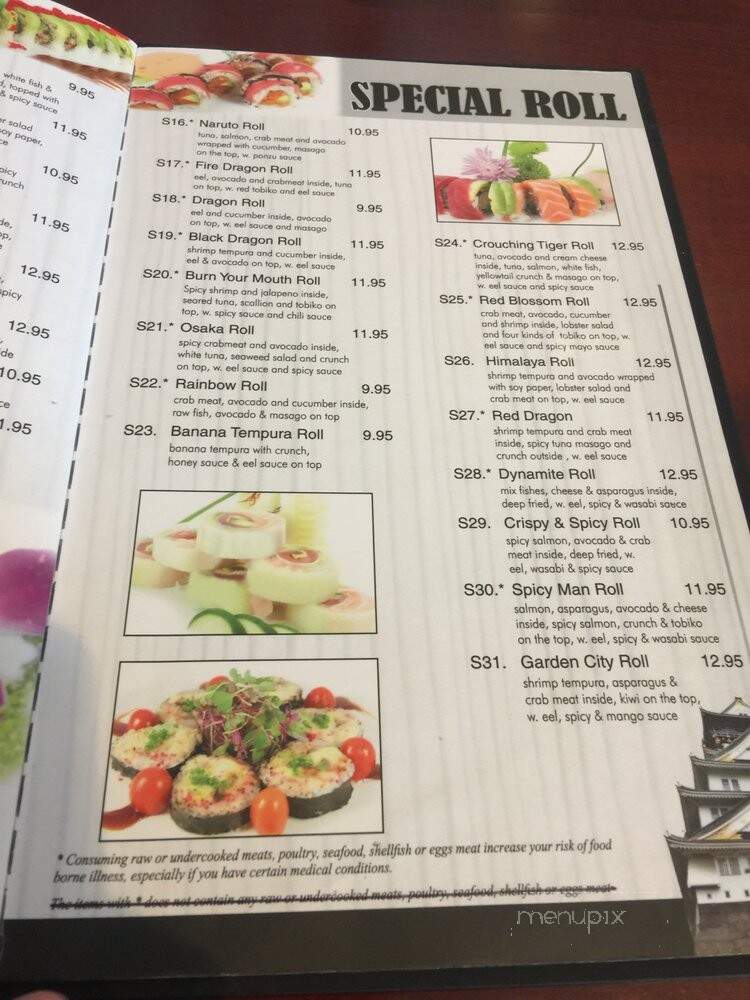 Osaka Steak and Sushi - Garden City, KS menu_pic