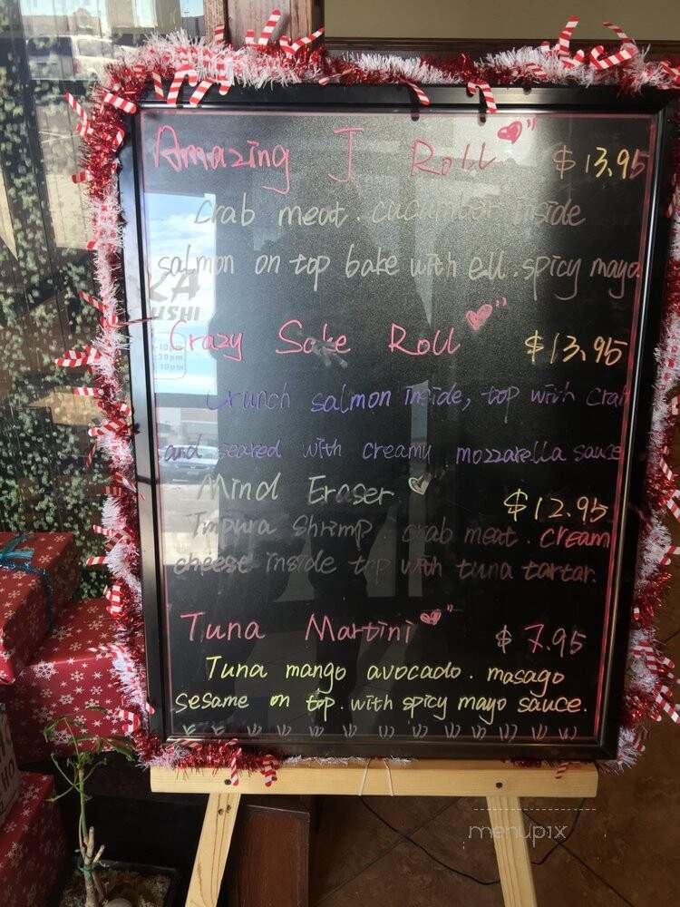 Osaka Steak and Sushi - Garden City, KS menu_pic
