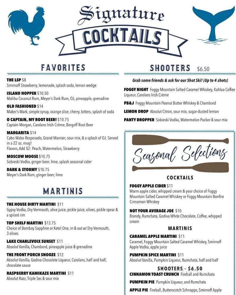 Lake Street Pub - Boyne City, MI menu_pic