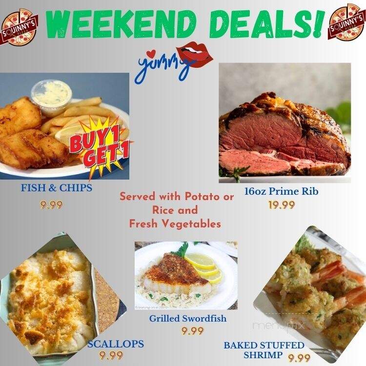 Squinny's Pizza - Plymouth, MA menu_pic