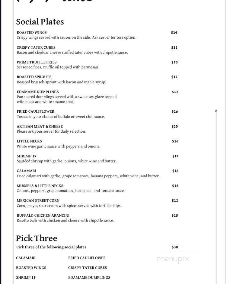 19 Prime Steak and Tapas - Fall River, MA menu_pic