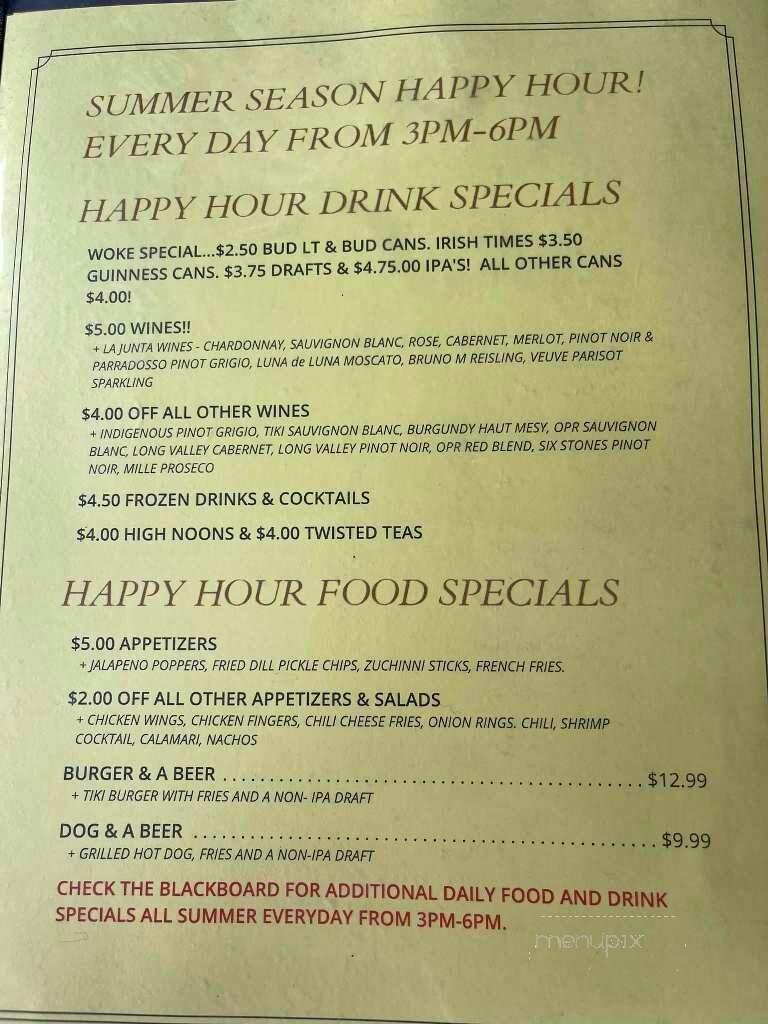 Naples Tiki Bar and Grill - Naples, FL menu_pic