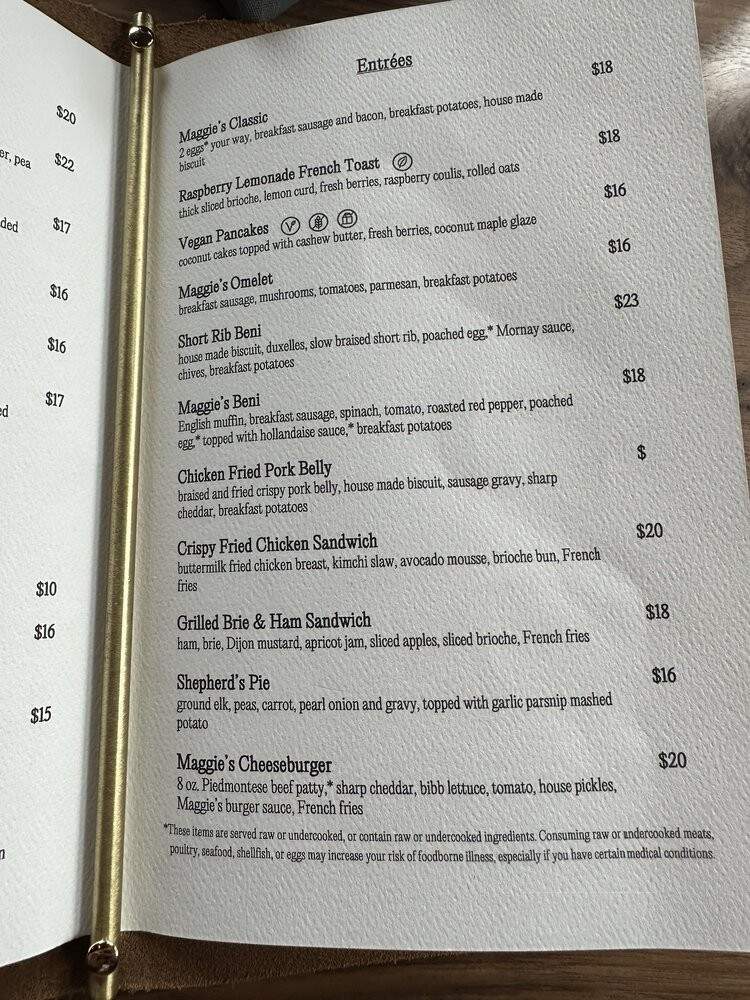 Maggie's - South Lake Tahoe, CA menu_pic