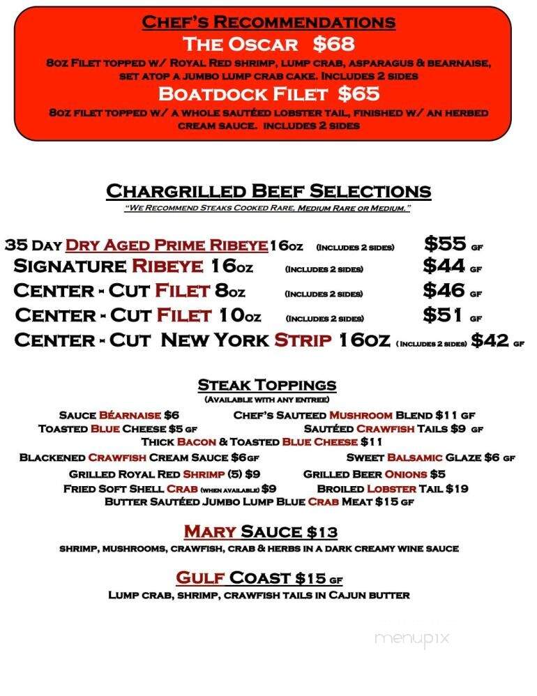The Grillehouse Steak & Seafood - Navarre, FL menu_pic
