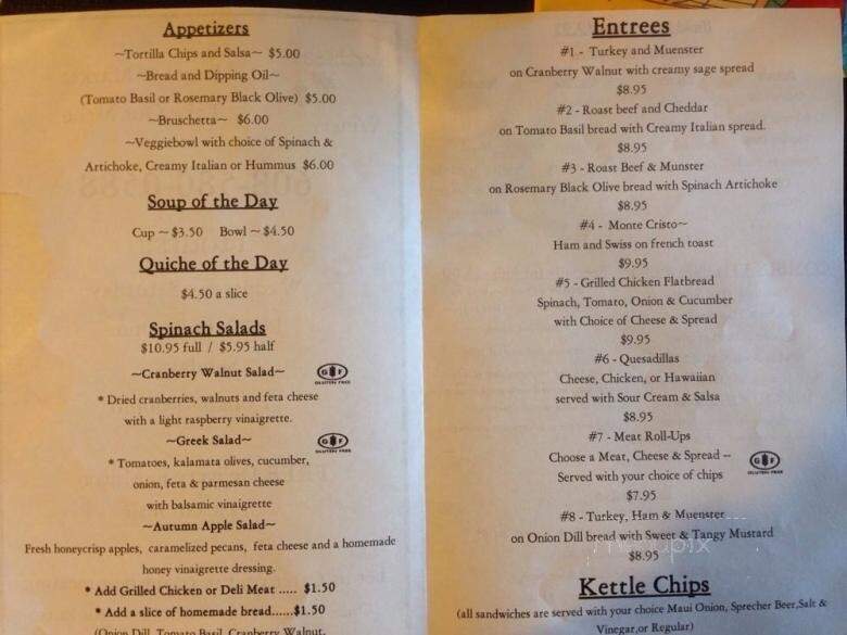 Northleaf Winery - Milton, WI menu_pic