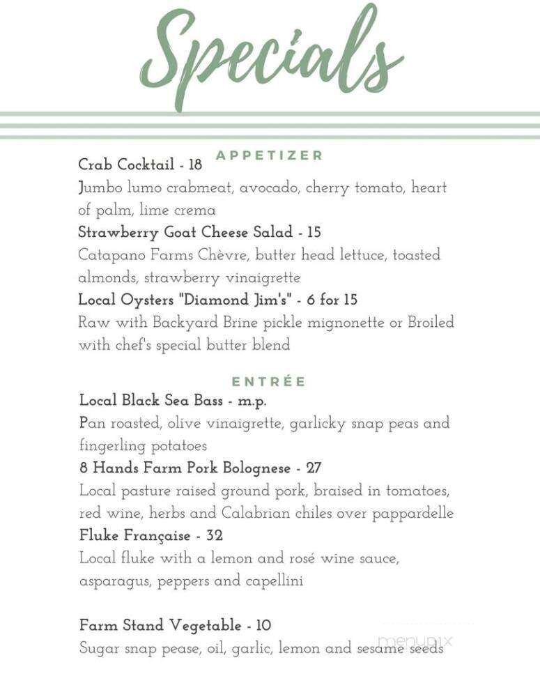 Touch of Venice - Cutchogue, NY menu_pic