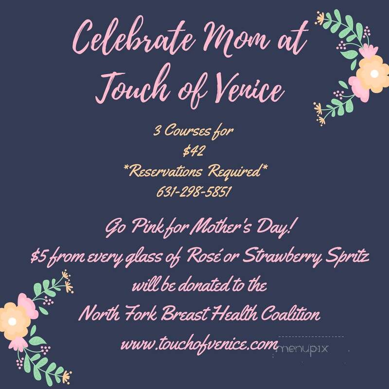 Touch of Venice - Cutchogue, NY menu_pic