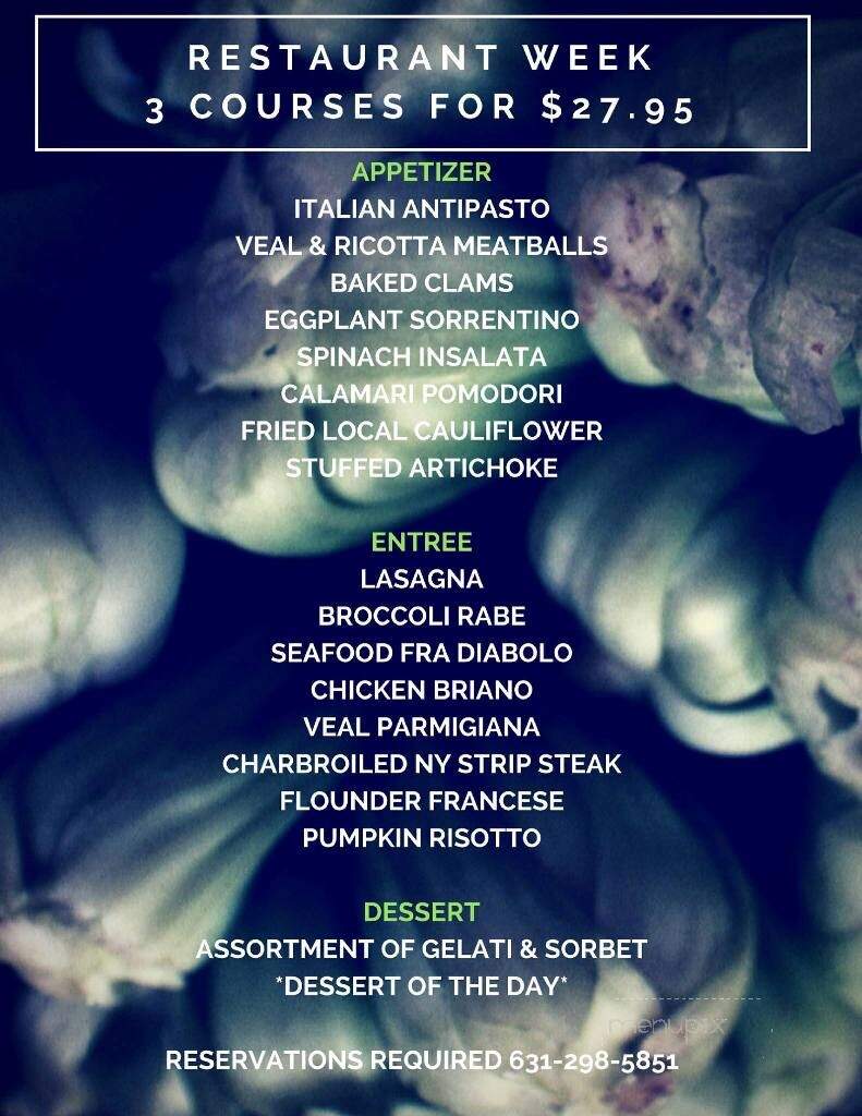 Touch of Venice - Cutchogue, NY menu_pic