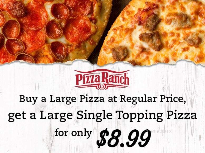 Pizza Ranch - Fairmont, MN menu_pic