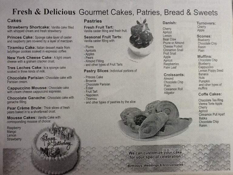 Rick's Bakery Cafe - Urbana, IL menu_pic