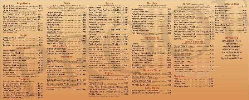Taco King - Harrisburg, PA menu_pic