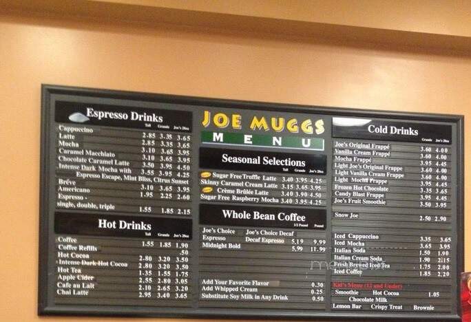 Joe Muggs - Lake Charles, LA menu_pic