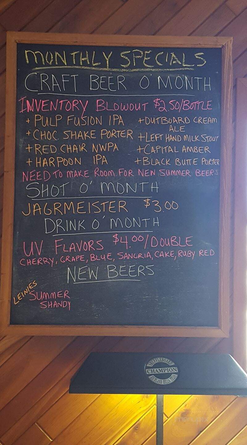 Simonet's Bar - Green Bay, WI menu_pic