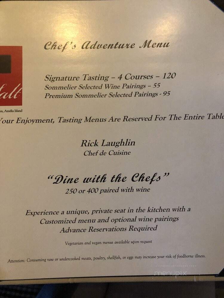 Salt - Fernandina Beach, FL menu_pic