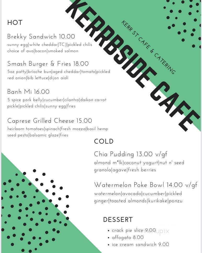 Kerr Street Cafe - Oakville, ON menu_pic