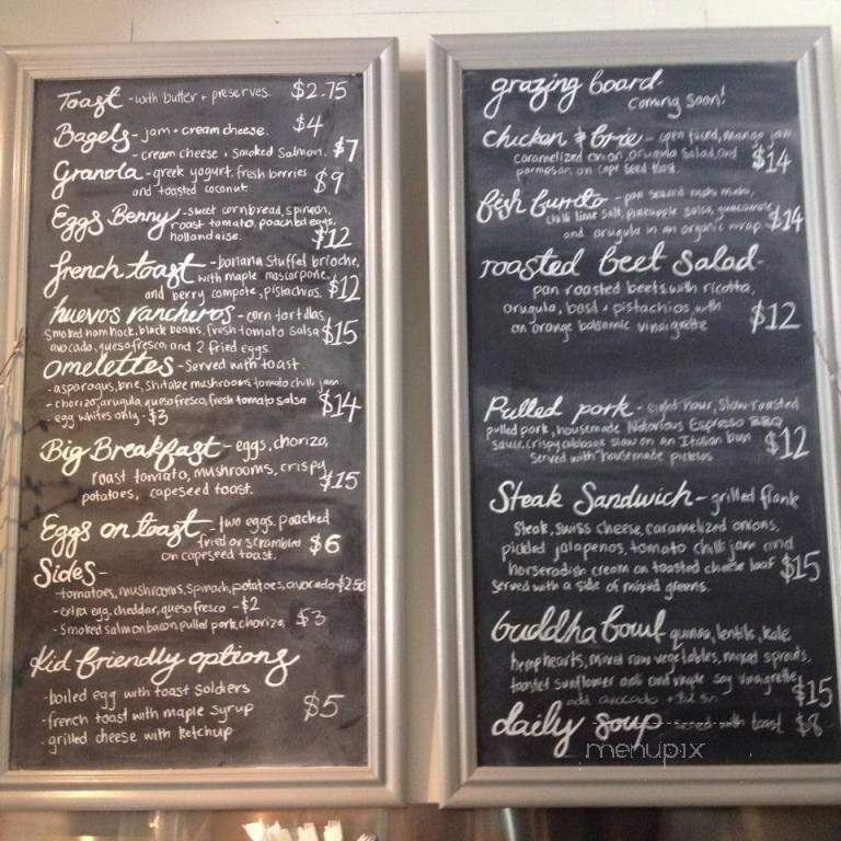 Kerr Street Cafe - Oakville, ON menu_pic
