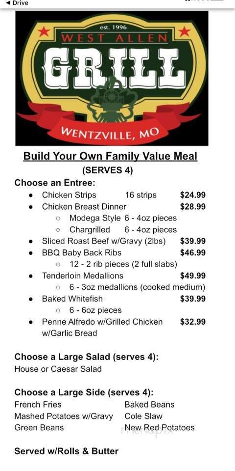 West Allen Grill - Wentzville, MO