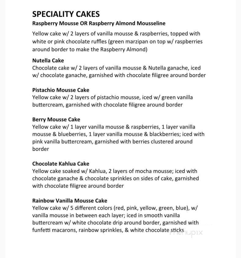 La Bonne Bouchee De St Louis - Creve Coeur, MO menu_pic
