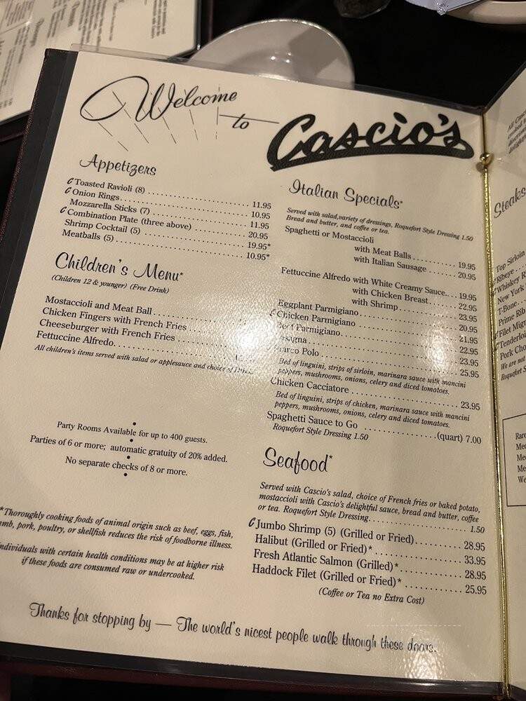 Cascio's Steakhouse - Omaha, NE