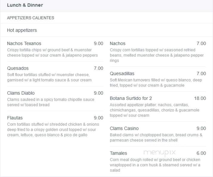 Tequila Sunrise - Bayside, NY menu_pic