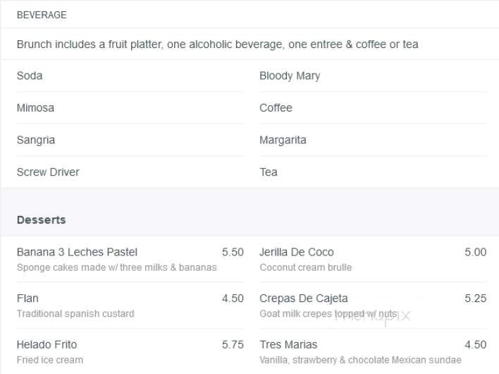 Tequila Sunrise - Bayside, NY menu_pic