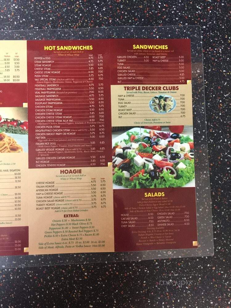 V & S Pizzeria - Fairless Hills, PA menu_pic