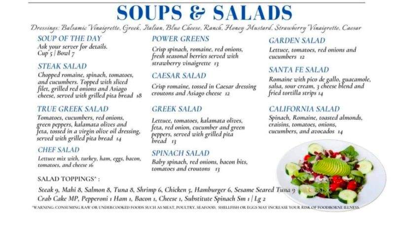 Schooners - Newport News, VA menu_pic
