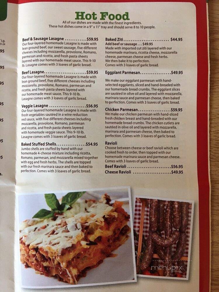 Foggia Italian Market & Deli - Lakewood, CA menu_pic