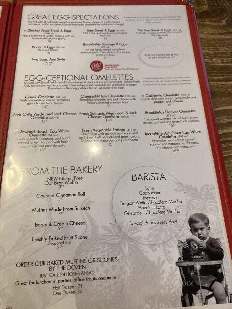 Brookfield's Restaurant - Rancho Cordova, CA menu_pic