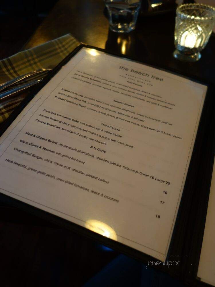 The Beech Tree - Toronto, ON menu_pic