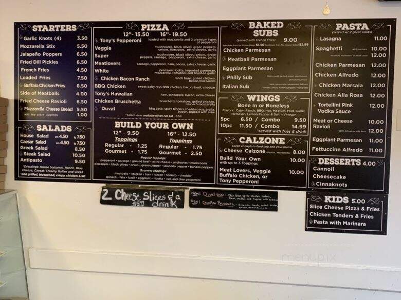 Tony Pepperoni - Atlantic Beach, FL menu_pic